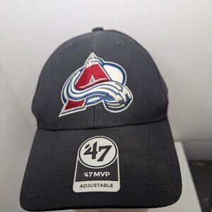 Colorado Avalanche Hat Cap adjustable One Size Mens Black 47 Hockey